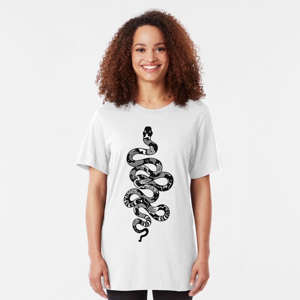 Swirly Snake Slim Fit T-Shirt