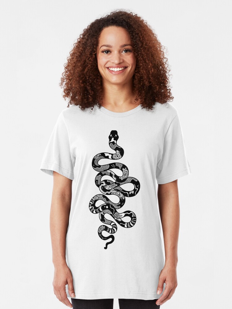 Alternate view of Swirly Snake Slim Fit T-Shirt