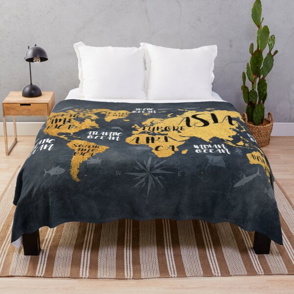 Item preview, world map 133 #worldmap #map gold black designed and sold by JBJart.