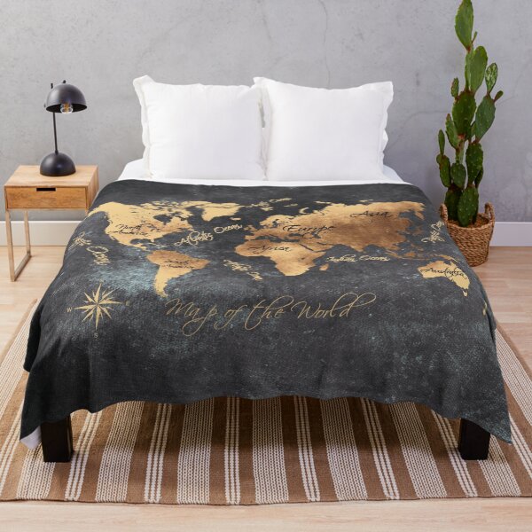 Item preview, world map 147 gold black #worldmap #map designed and sold by JBJart.