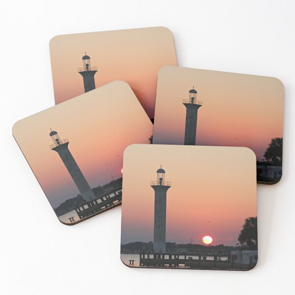 Item preview, Sunset At The Old Light House Biloxi, Mississippi designed and sold by RoseC.