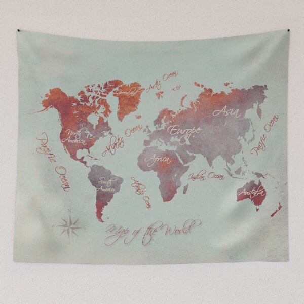 Item preview, world map 142 red grey #worldmap #map designed and sold by JBJart.