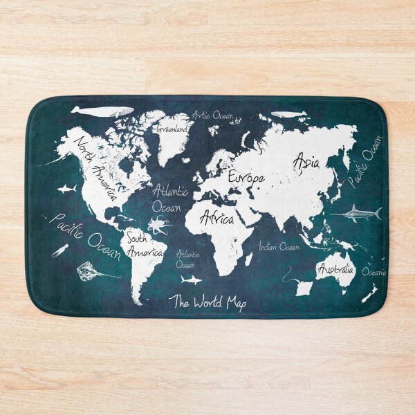 Item preview, world map blue #map #worldmap designed and sold by JBJart.