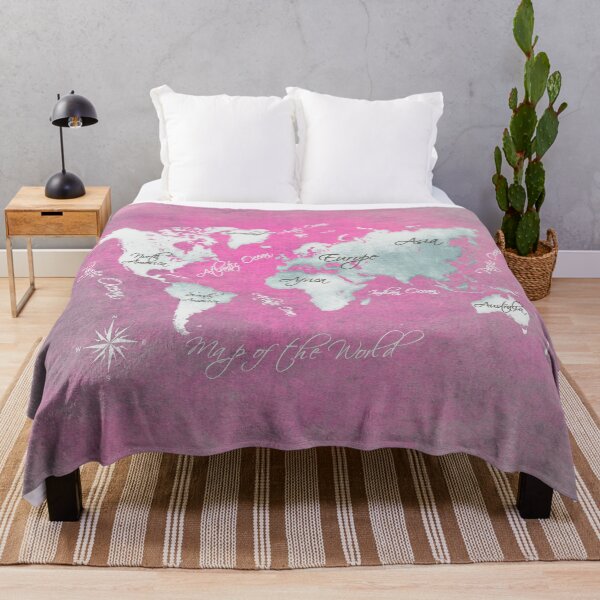 Item preview, world map 152 magenta white #worldmap #map designed and sold by JBJart.