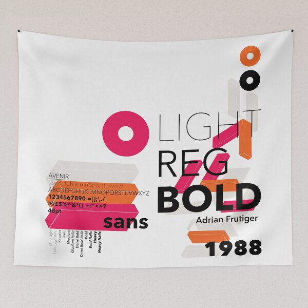 Item preview, Avenir Typeface Font Family Abstract Typography Pattern Graphic Design designed and sold by paperpark.