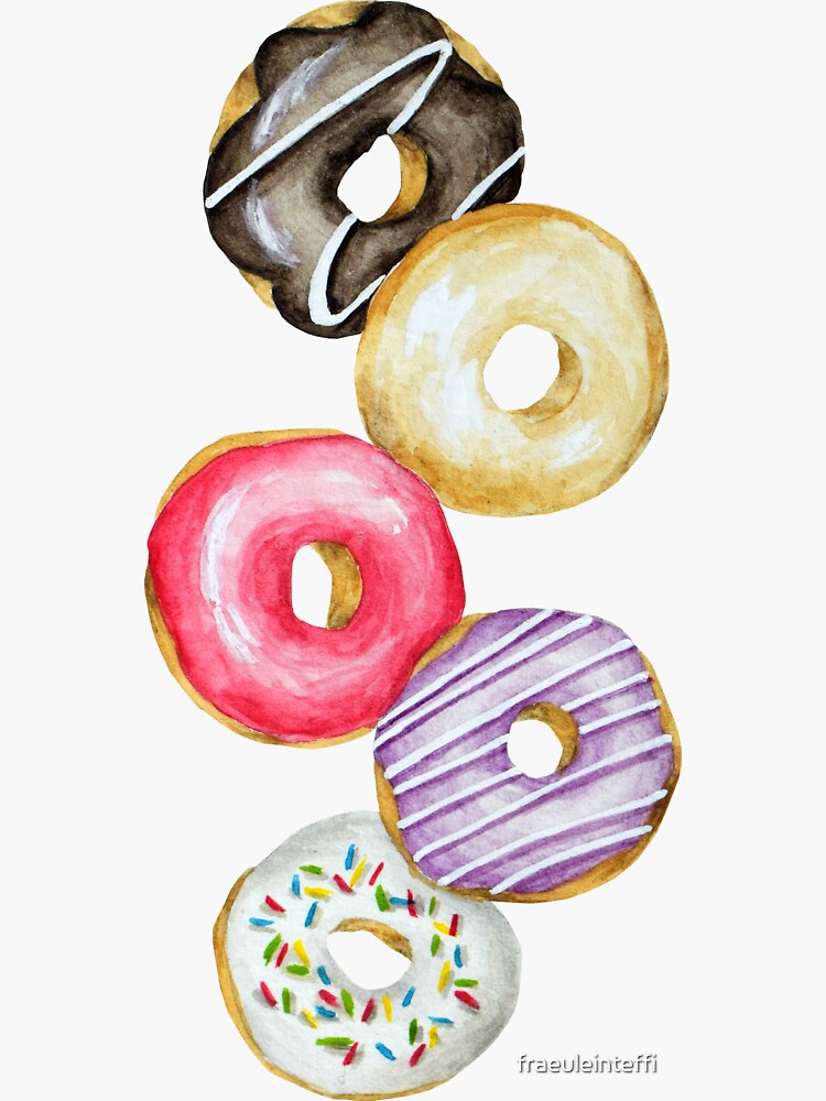 Donut Ever Give Up Sticker For Sale By Fraeuleinteffi Redbubble 1447