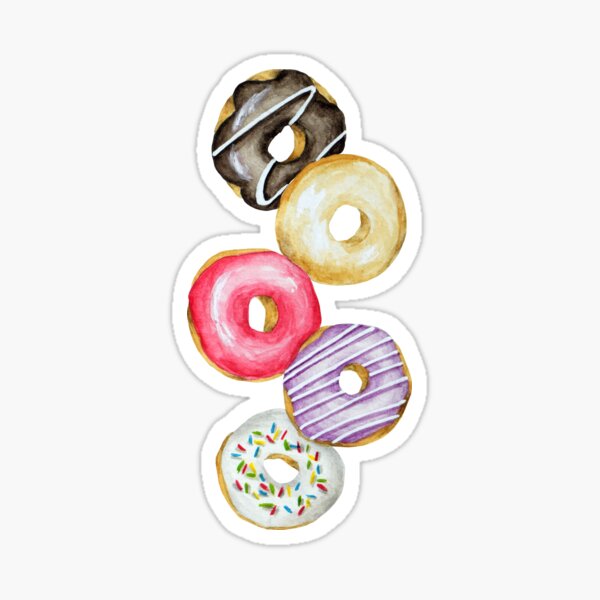 Donut Ever Give Up Sticker For Sale By Fraeuleinteffi Redbubble 4811