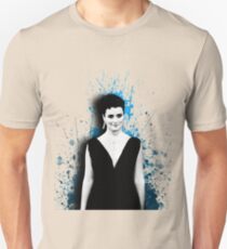 Cote de Pablo Blue Paint Unisex T-Shirt