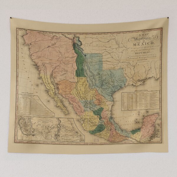 Item preview, Map of Mexico by Henry Tanner (1846) designed and sold by allhistory.