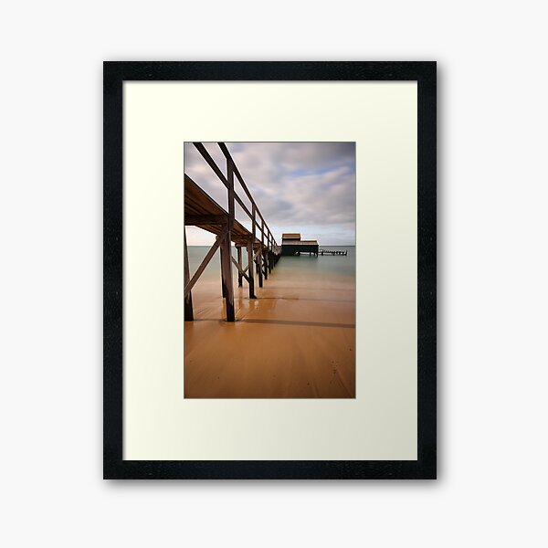 Civilization meets the Sea Framed Art Print