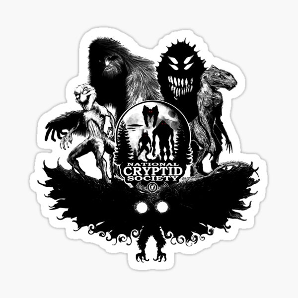 Item preview, Bigfoot Mothman Lizardman Monsters Cryptids Creatures designed and sold by NationalCryptid.