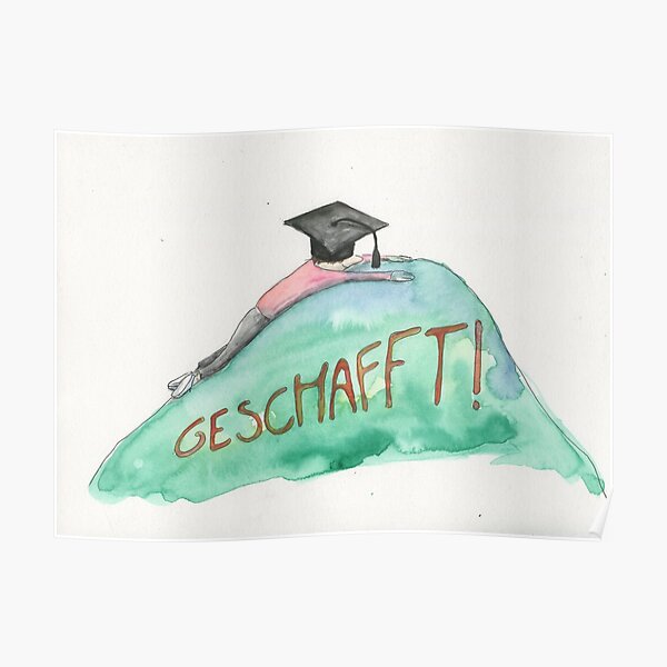Glückwünsche zur erfolgreichen Promotion - für Promovenden Poster