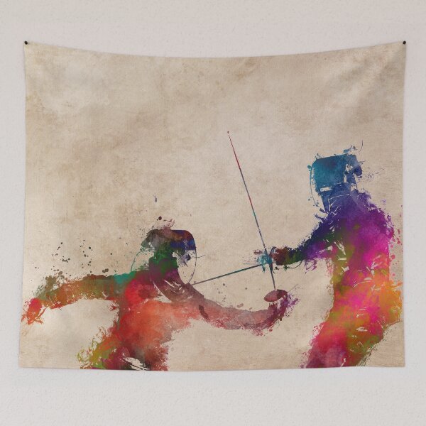 Item preview, Fencing sport art #fencing designed and sold by JBJart.
