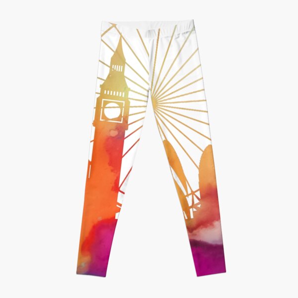 London skyline watercolor Leggings