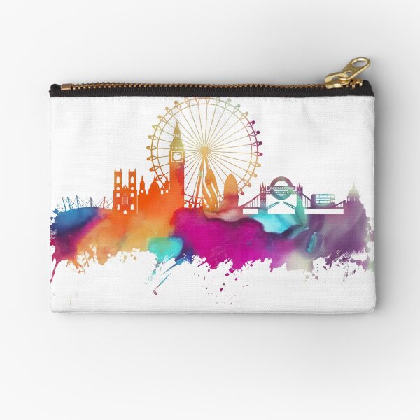 London skyline watercolor Zipper Pouch