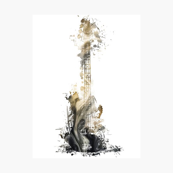 Blues guitar #guitar #music Photographic Print