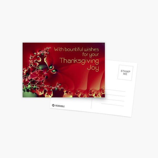 Thanksgiving Card Postcard