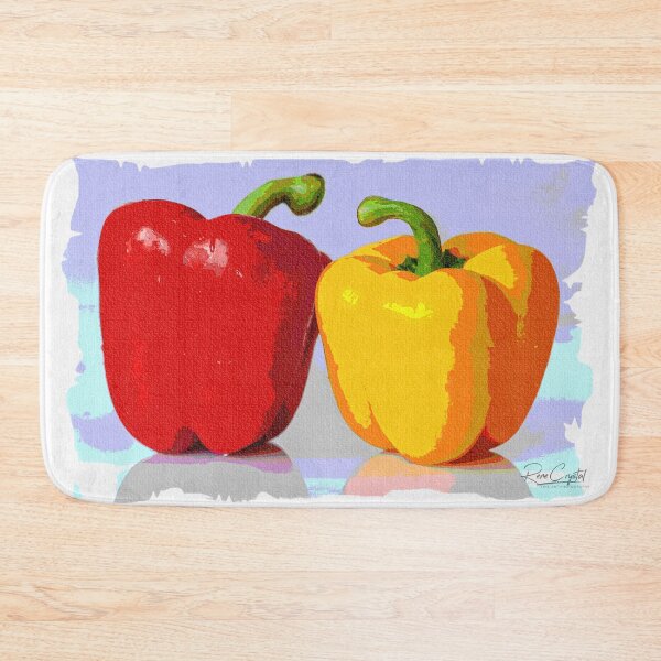 Item preview, Pretty Posterized Pepper Pair designed and sold by Rene Crystal.