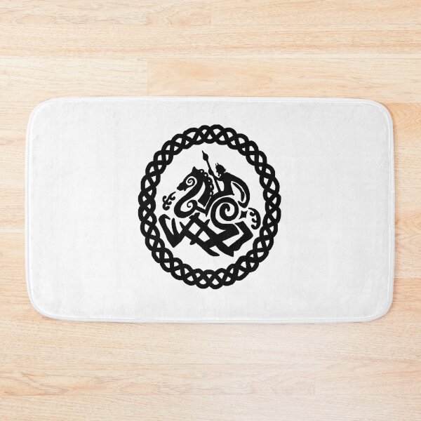 Item preview, Norse Odin and Sleipnir in Celtic Knot Circle designed and sold by imphavok.
