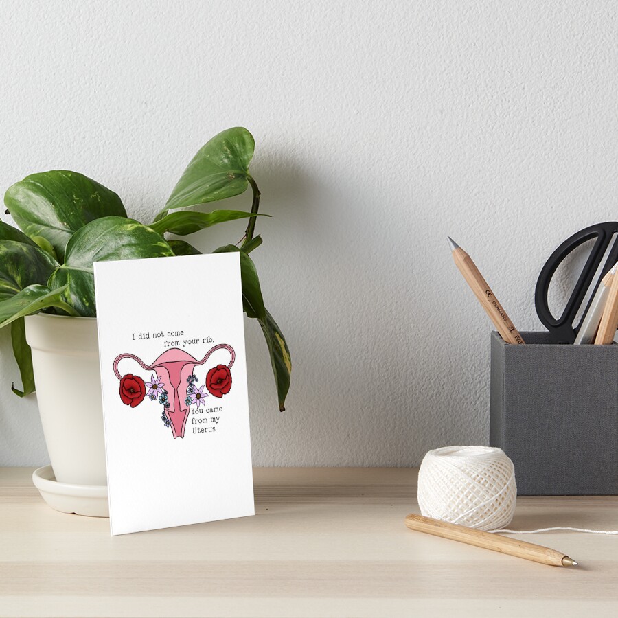 Feminist Flower Uterus Art Board Print For Sale By Lilehn Art Redbubble 7295