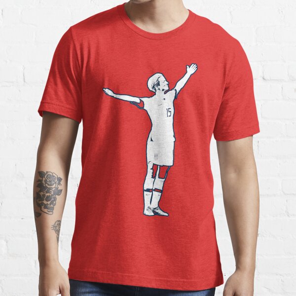 Megan Rapinoe Victory Pose - The White Stencil-bLUE oUTLINE-No Name Essential T-Shirt