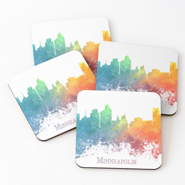Item preview, Minneapolis Skyline City colored designed and sold by JBJart.