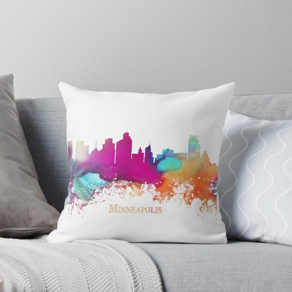 Item preview, Minneapolis Skyline City watercolor designed and sold by JBJart.