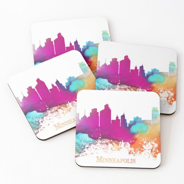 Item preview, Minneapolis Skyline City watercolor designed and sold by JBJart.