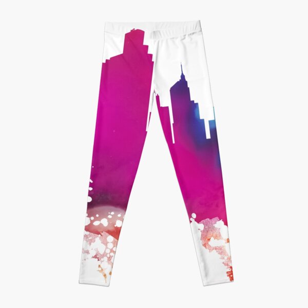 Minneapolis Skyline City watercolor Leggings