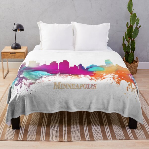 Artikelvorschau, Minneapolis Skyline City Aquarell entworfen und verkauft von JBJart.