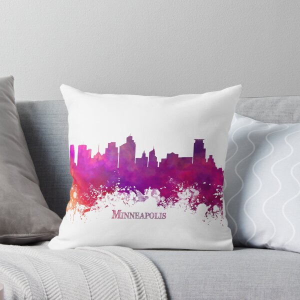 Item preview, Minneapolis Skyline City purple designed and sold by JBJart.