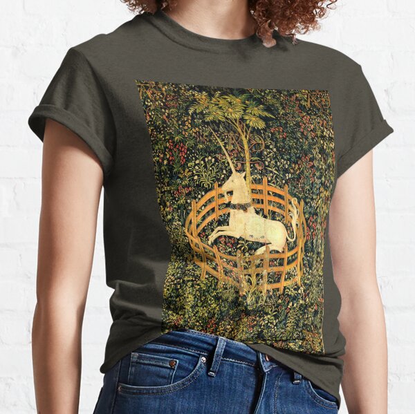 The Unicorn in Captivity - On view at The Met Cloisters -Gallery 17 Classic T-Shirt