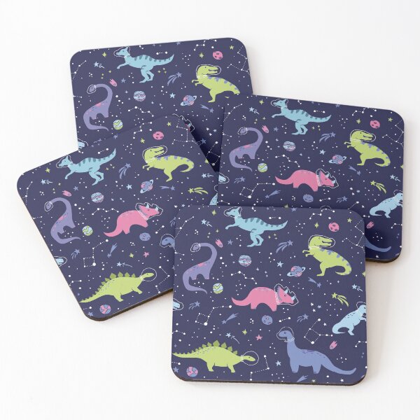Item preview, Space Dinosaurs in a Purple Sky designed and sold by latheandquill.