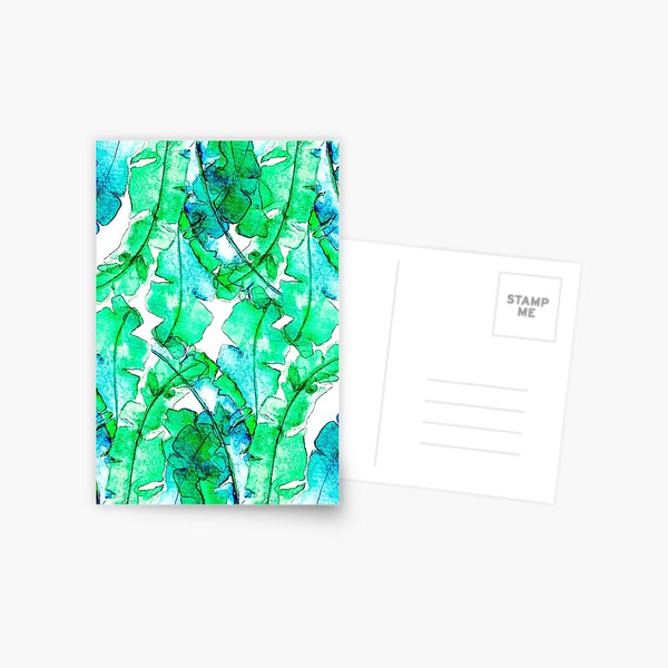 Banana Leaves tropical Postcard