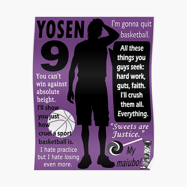 Poster Murasakibara Par Yourkawaiidream Redbubble