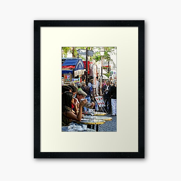 Montmartre café, Paris Framed Art Print