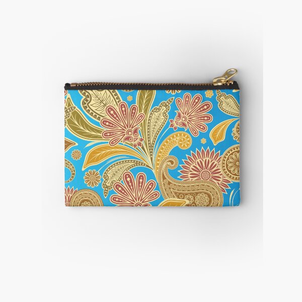 Item preview, Vintage Indian Luxury Floral on Sky Blue Background designed and sold by Gerson Ramos.