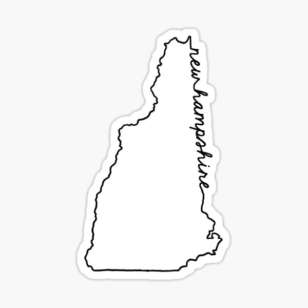 NH New Hampshire Euro Ovale Autocollant ou Casque Autocollant Ordinateur Portable D475 Tablette