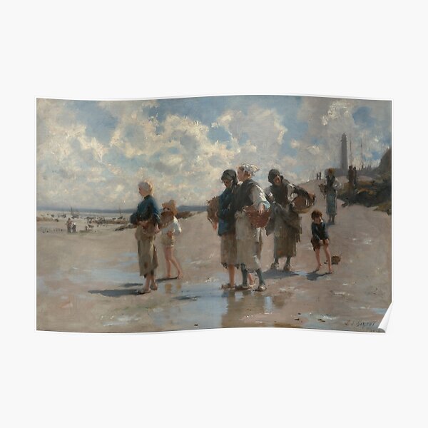 Fishing for Oysters at Cancale - John Sargent Poster