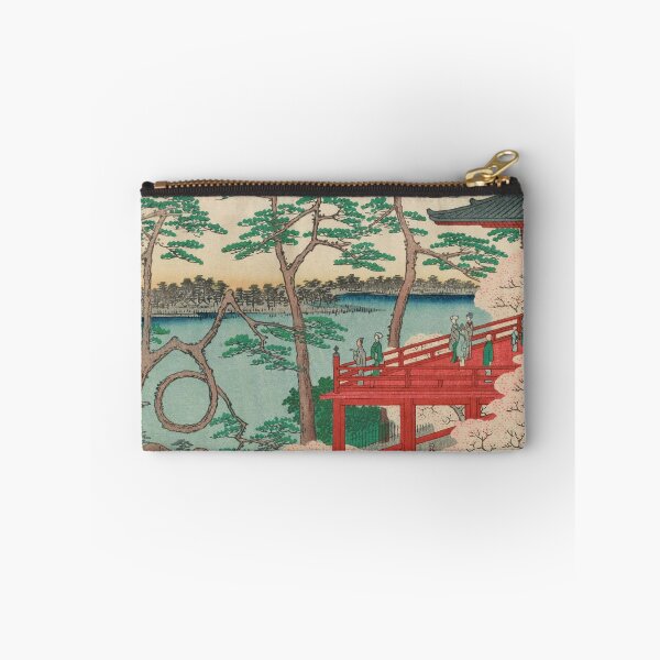 Item preview, Spring Blossoms and Pond Ukiyo-e Japanese Art designed and sold by VintageArchive.