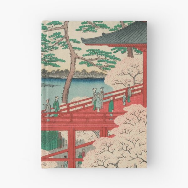 Item preview, Spring Blossoms and Pond Ukiyo-e Japanese Art designed and sold by VintageArchive.
