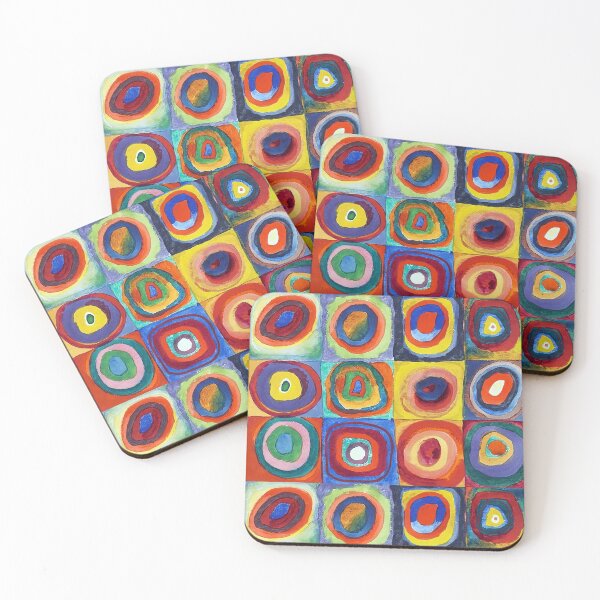 Item preview, Wassily Kandinsky - Color Study, Squares with Concentric Circles - Bauhaus Art designed and sold by NewNomads.