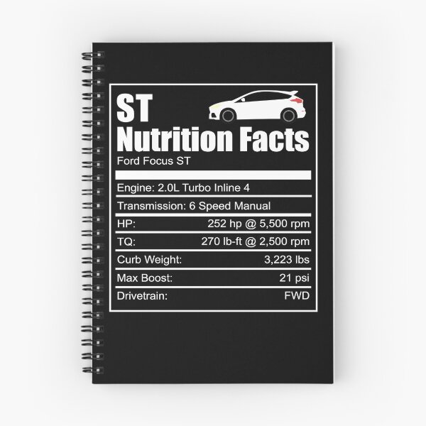 Item preview, Ford Fiesta ST Nutrition Facts Focus RS Wrc Rally Turbo Ken Block designed and sold by Shirt-Surf.