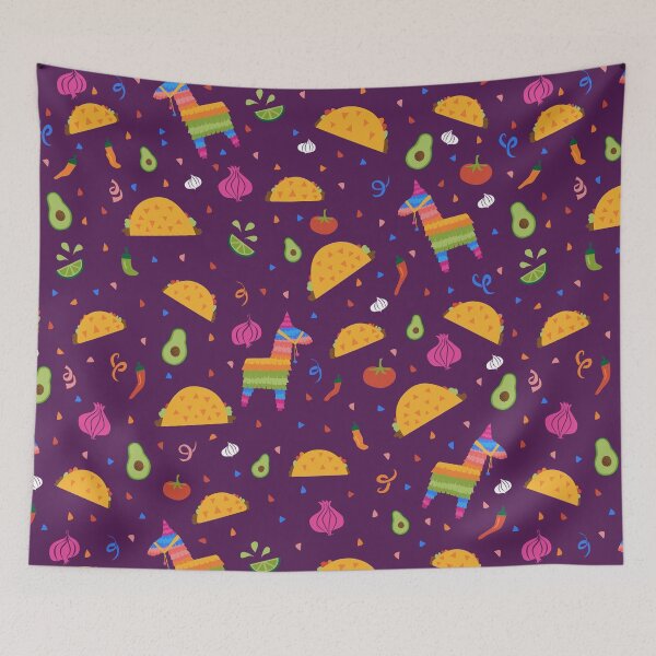 Item preview, Taco Fiesta in Purple designed and sold by latheandquill.
