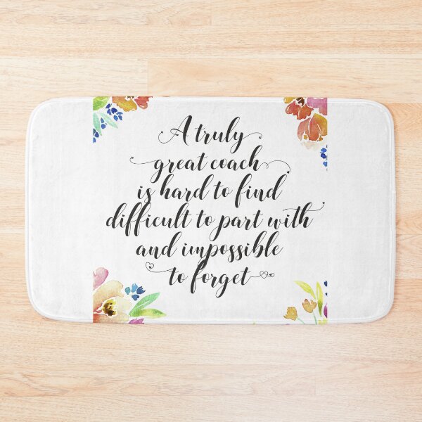 Item preview, Coach Farewell gift Leaving Gift Idea Quote Watercolor / Floral / Coach appreciation designed and sold by tanabe.
