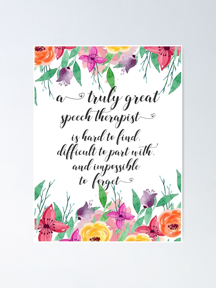 "Speech therapist Farewell gift Leaving Gift Idea Quote