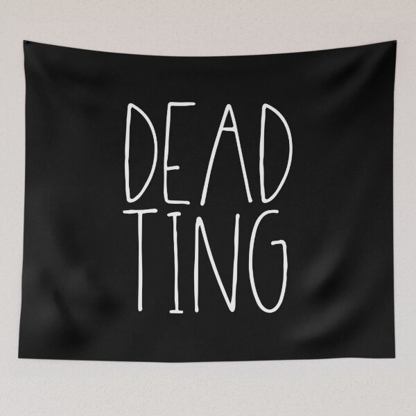 Item preview, Dead Ting (White Lettering) designed and sold by kierkegaard.