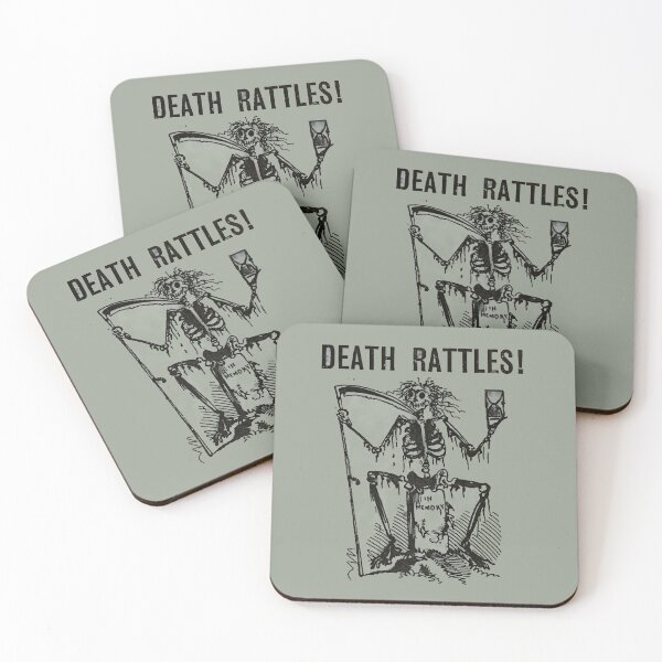 Item preview, Death Rattles! Vintage death design designed and sold by VelcroFathoms.