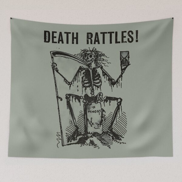 Item preview, Death Rattles! Vintage death design designed and sold by VelcroFathoms.