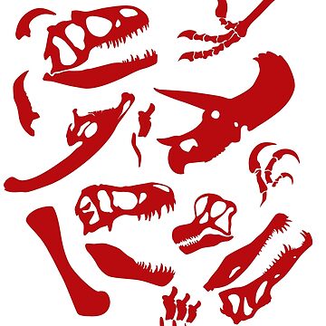 Artwork thumbnail, Dinosaur Bones (Red) by thekohakudragon